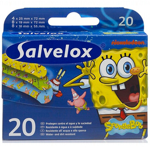 APOSITO ADHESIVO salvelox (bob esponja 20 u infantiles)
