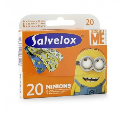 APOSITO ADHESIVO salvelox (minions 20 apositos infantiles)