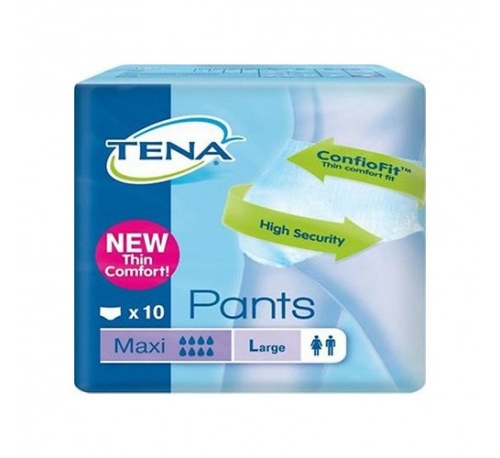 TENA PANTS MAXI absorb inc orina (t- gde 10 u)