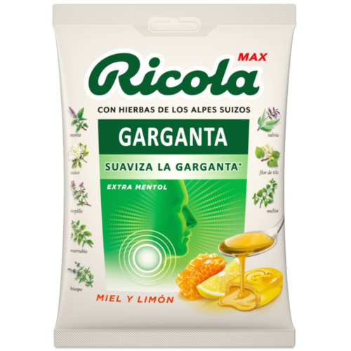 Ricola max caramelos  1 bolsa 70 g sabor miel y limon