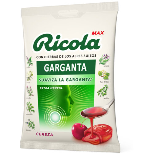 Ricola max caramelos  1 bolsa 68 g sabor cereza
