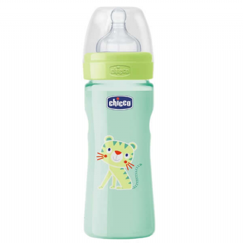 CHICCO FISIOLOGICO FLUJO MEDIO biberon pp t silicona (2m+ 250 ml unisex)