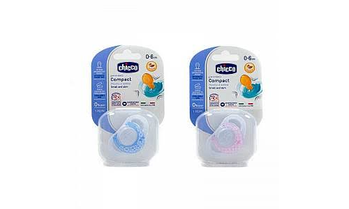 CHICCO PHYSIO COMPACT ANATOMICO chupete caucho (6-12m azul 2 u)