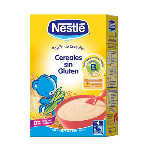 nestle papilla cereales sin gluten (600 g)