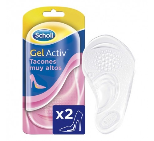 SCHOLL GEL ACTIV TACON MUY ALTO plantillas