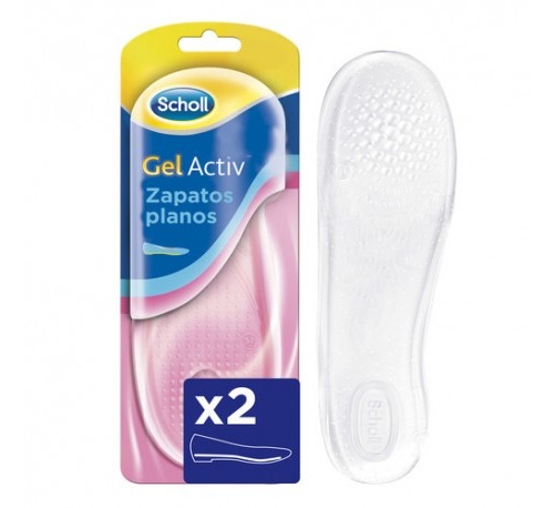 SCHOLL GEL ACTIV ZAPATO PLANO plantillas
