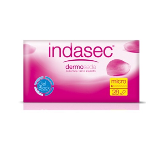 Indasec compresa perdidas leves (micro 45 ml 28 u)