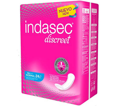 indasec discreet normal compresa perdidas leves (24 absorb)