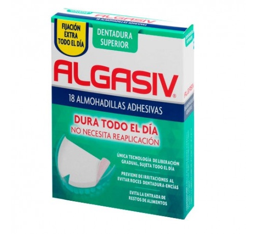 ALMOHADILLAS ADHESIVAS PROTESIS algasiv (18 u superior)