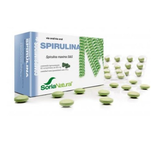 Soria natural spirulina 60 comp   soria natural