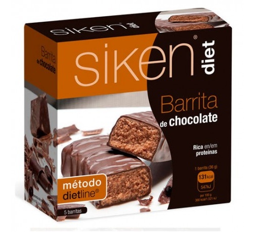 siken diet barrita chocolate (5 bar 36 g)