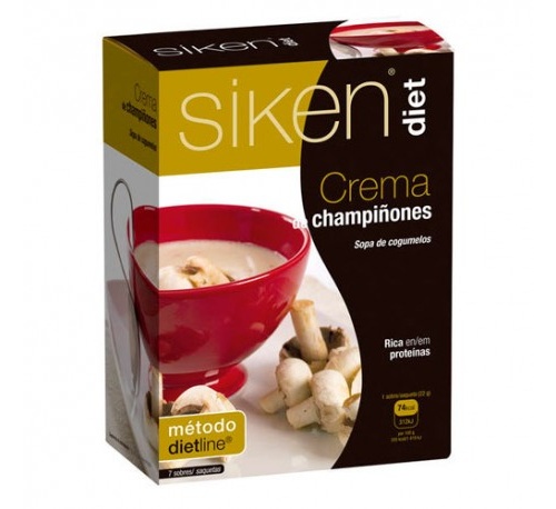 siken diet crema de champiñones (22 g 7 sobres)