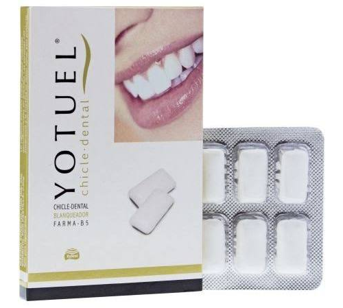 yotuel farma chicle dental blanqueador (10 u)