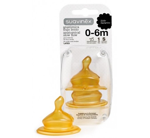 SUAVINEX tetina latex anatomica (t 1s 2 u)