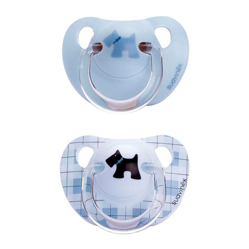 SUAVINEX chupete latex t anatomica (+ 6 meses azul 2 u)