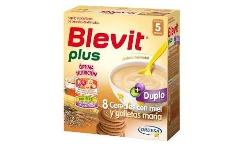 Blevit plus duplo 8 cereales con miel y galletas (1 envase 600 g)