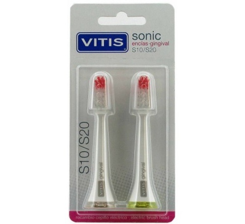 Cepillo dental electrico - vitis sonic s10 / s20 encias (2u recambio cabezal)