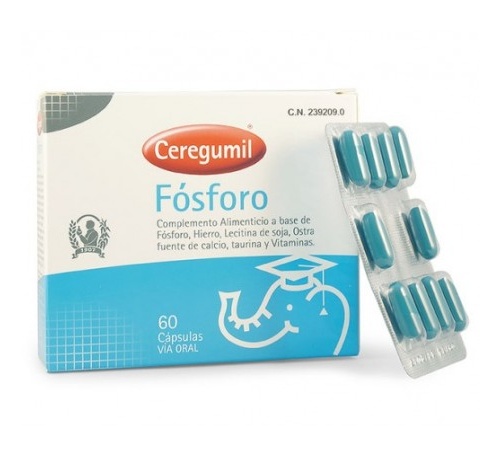 ceregumil fosforo c/ lecitina de soja caps (60 caps)