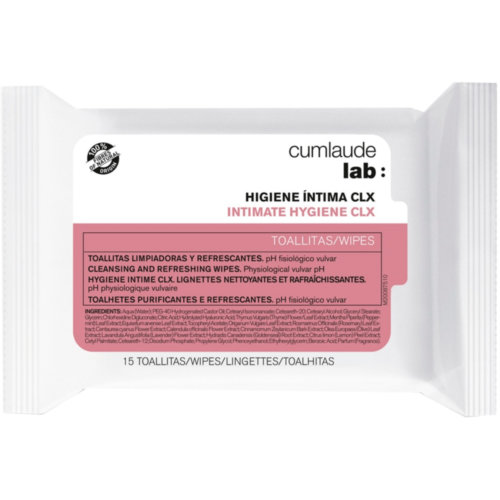Cumlaude lab: higiene intima clx toallitas (15 unidades)