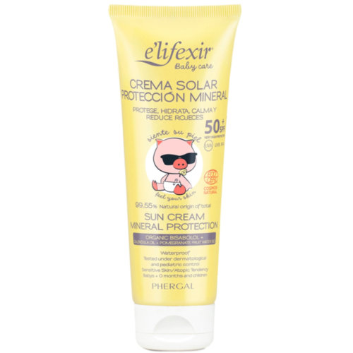 E´lifexir baby care crema solar mineral - protection spf50+ (1 envase 100 ml)