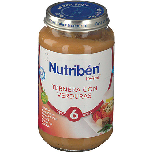 nutriben ternera con verdura (potito grandote 250 g)