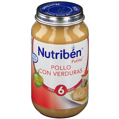 nutriben pollo con verduras (potito grandote 250 g)