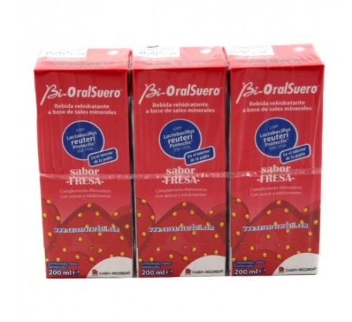 bioralsuero (200 ml fresa  3 tetrabik)