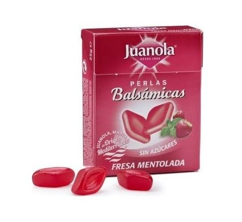 juanola perlas fresa mentolada (25 g)