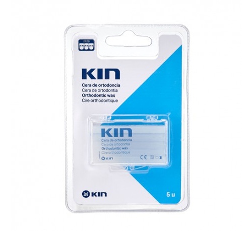 KIN BARRITAS cera ortodoncia protectora rozadura (5 barritas)