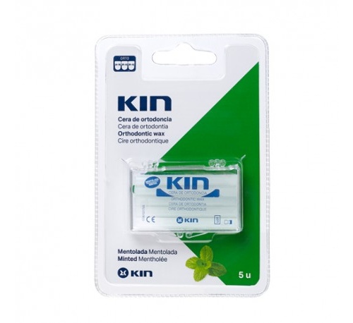 KIN BARRITAS MENTOLADA cera ortodoncia protectora rozadura (5 barritas)