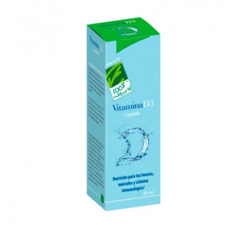 Vitamina d3 liq 50ml 100% natu