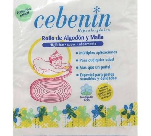 cebenin rollo de algodon y malla (11 metros)