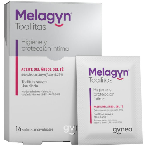 Melagyn toallitas  14 sobres individuales