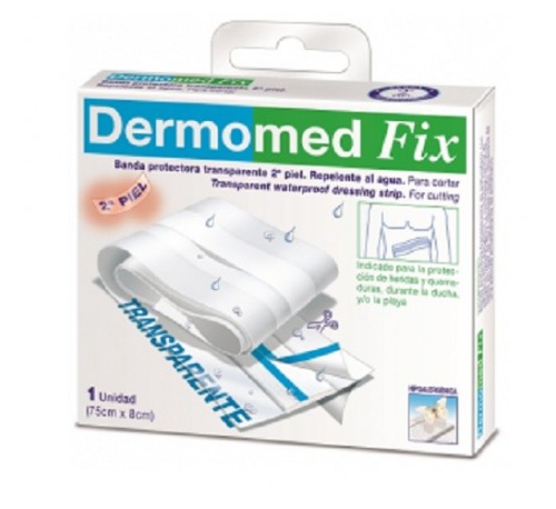 APOSITO ESTERIL dermomed fix segunda piel (banda 75 cm x 8 cm)