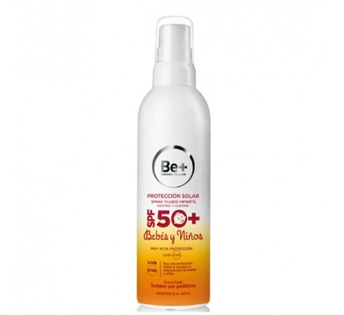 Be+ fotoprotector spf 50+ fluido infantil - proteccion solar (spray 250 ml)
