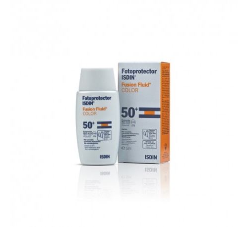 fotoprotector isdin spf-50+ fusion fluid color (50 ml)