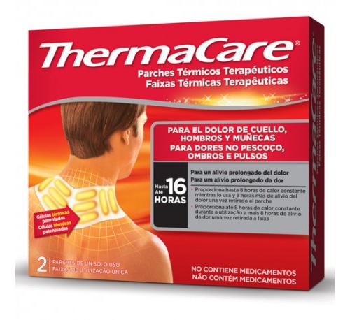 thermacare parche termico cuello hombro muñeca (2 parches)