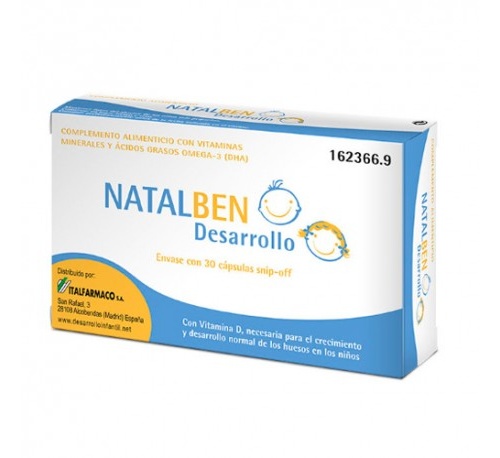 natalben desarrollo (30 caps snip-off)