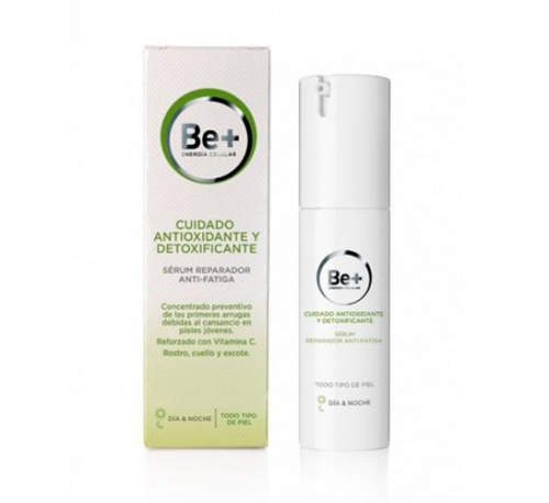 SERUM REPARADOR ANTIFATIGA be+ cuidado antioxidante y detoxificante (30 ml)