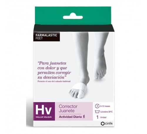Corrector juanete actividad - farmalastic feet (talla pequeña)