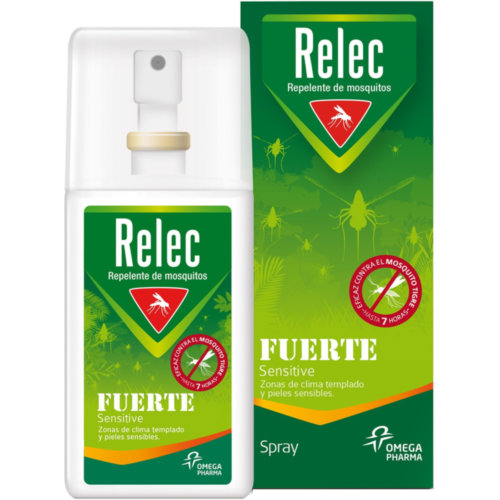 relec fuerte sensitive spray repelente mosquitos (75 ml)