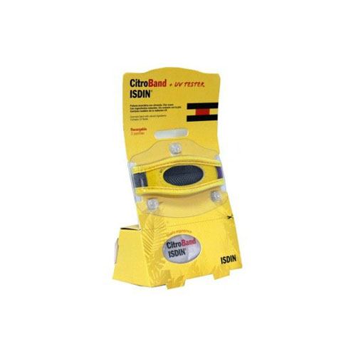 citroband isdin + uv tester pulsera c/ 2 recarga