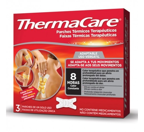 thermacare adaptable parches termicos (3 parches)