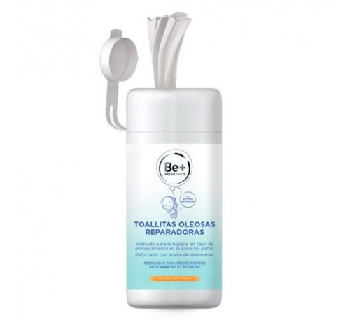 be+ pediatrics toallitas oleosas reparadoras (50 toallitas)