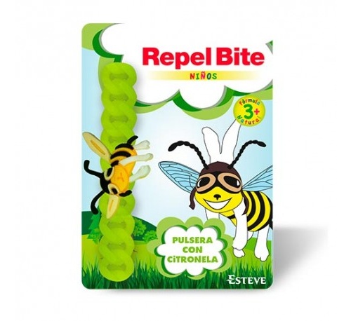 repel bite niños pulsera con citronela