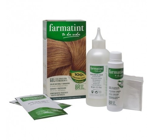 Farmatint (1 envase 135 ml tono rubio claro cobrizo)