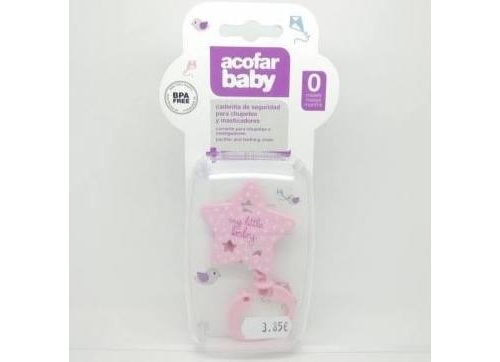 Cadena estrella acofarbaby (rosa)