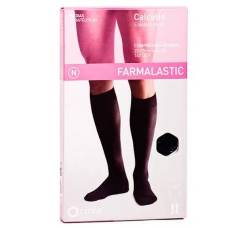 Calcetin - farmalastic (talla grande color negro)