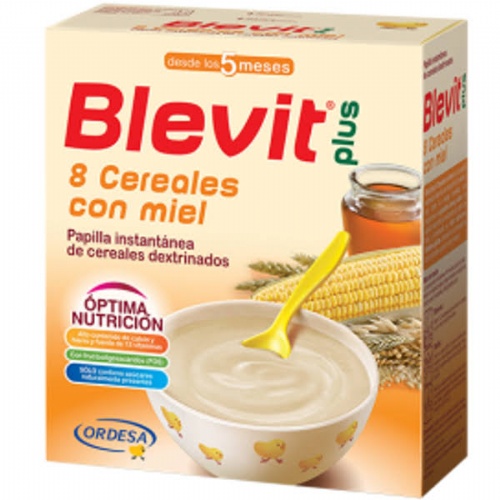 Blevit plus 8 cereales con miel (1 envase 600 g)