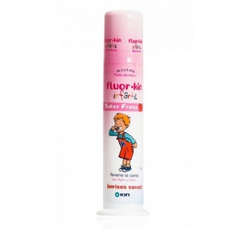 fluor kin infantil pasta dentifrica (fresa 100 ml)